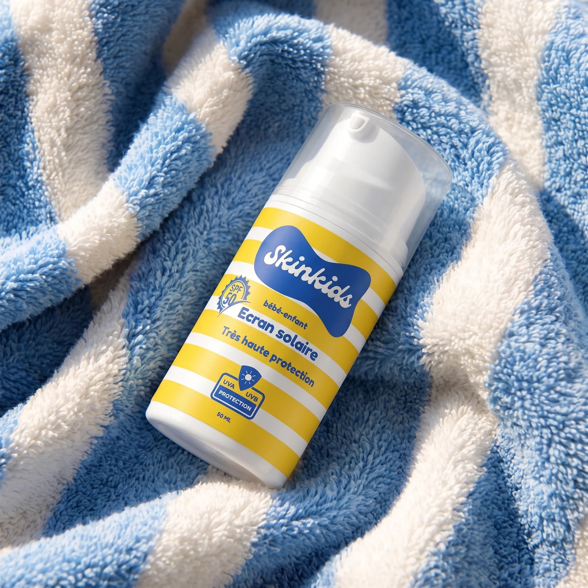Écran Solaire Minéral Enfants SPF 50+ – Protection Douce UVA/UVB
